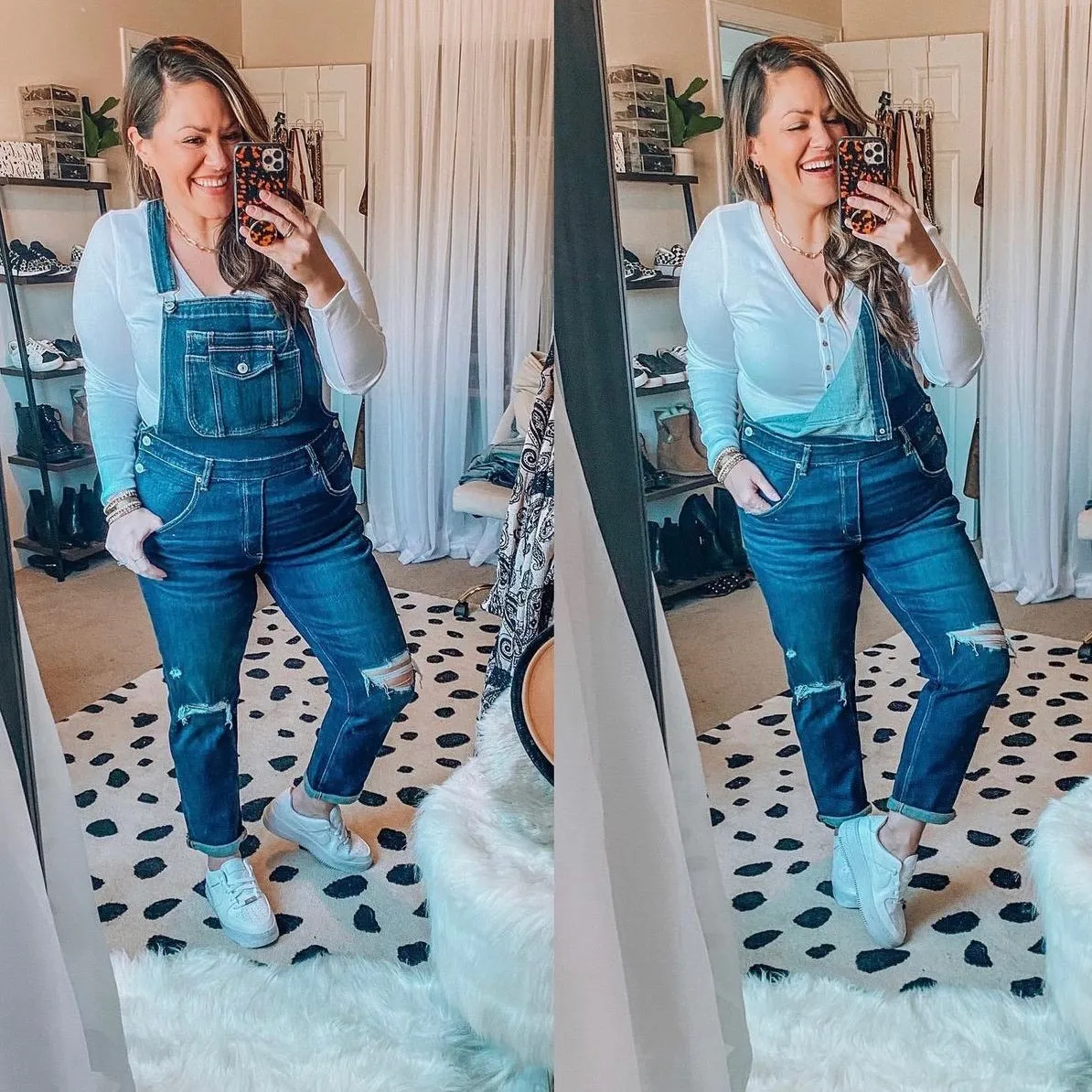 American Eagle TomGirl Overalls NWT- Size L (Inseam 27” rolled as pictured)