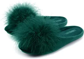 BCTEX COLL Women's Cozy Velvet Memory Foam House Slipper, Ladies Fuzzy Bedroom Slipper Non-slip Sole