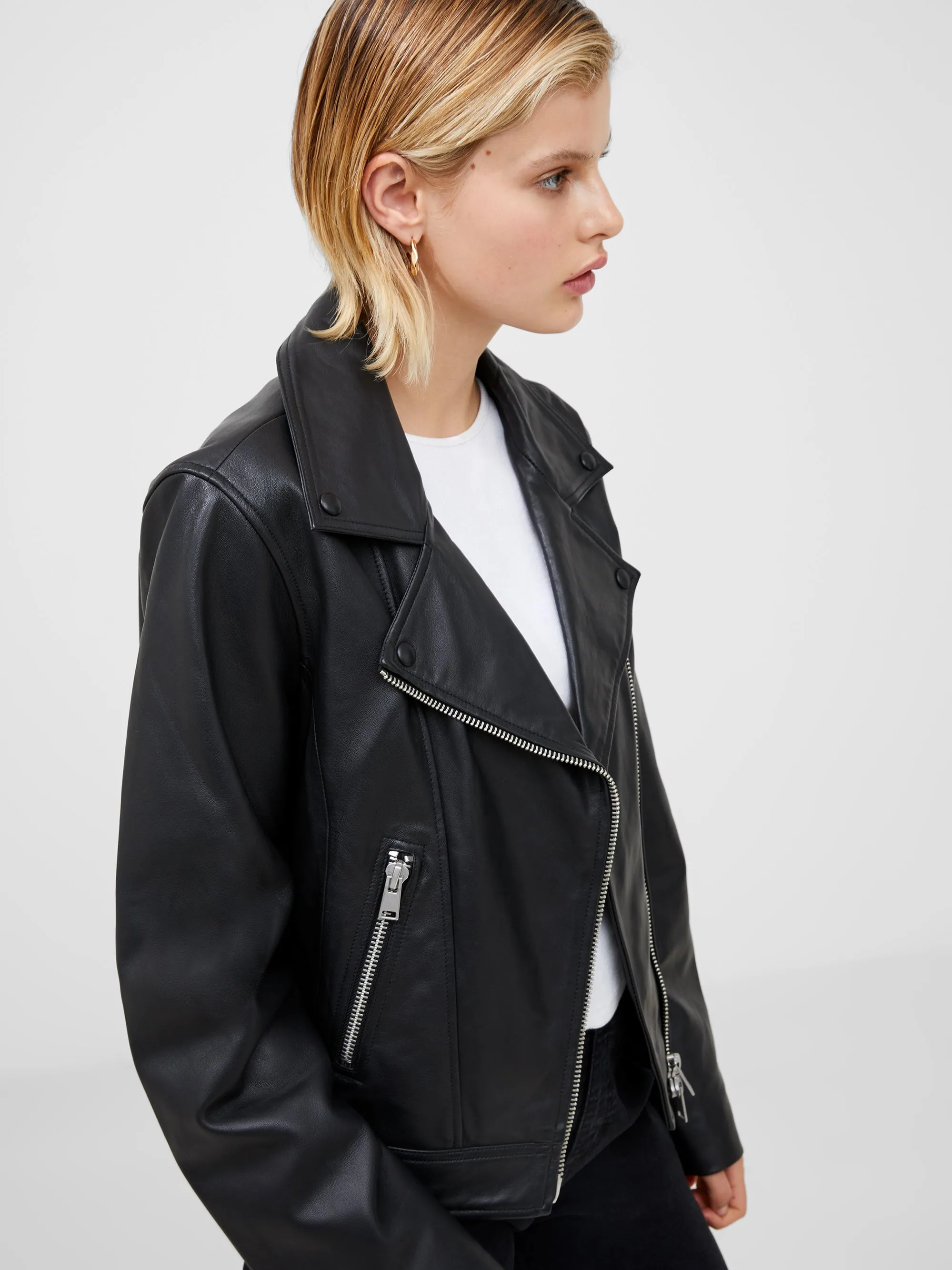 Connie Leather Biker Jacket