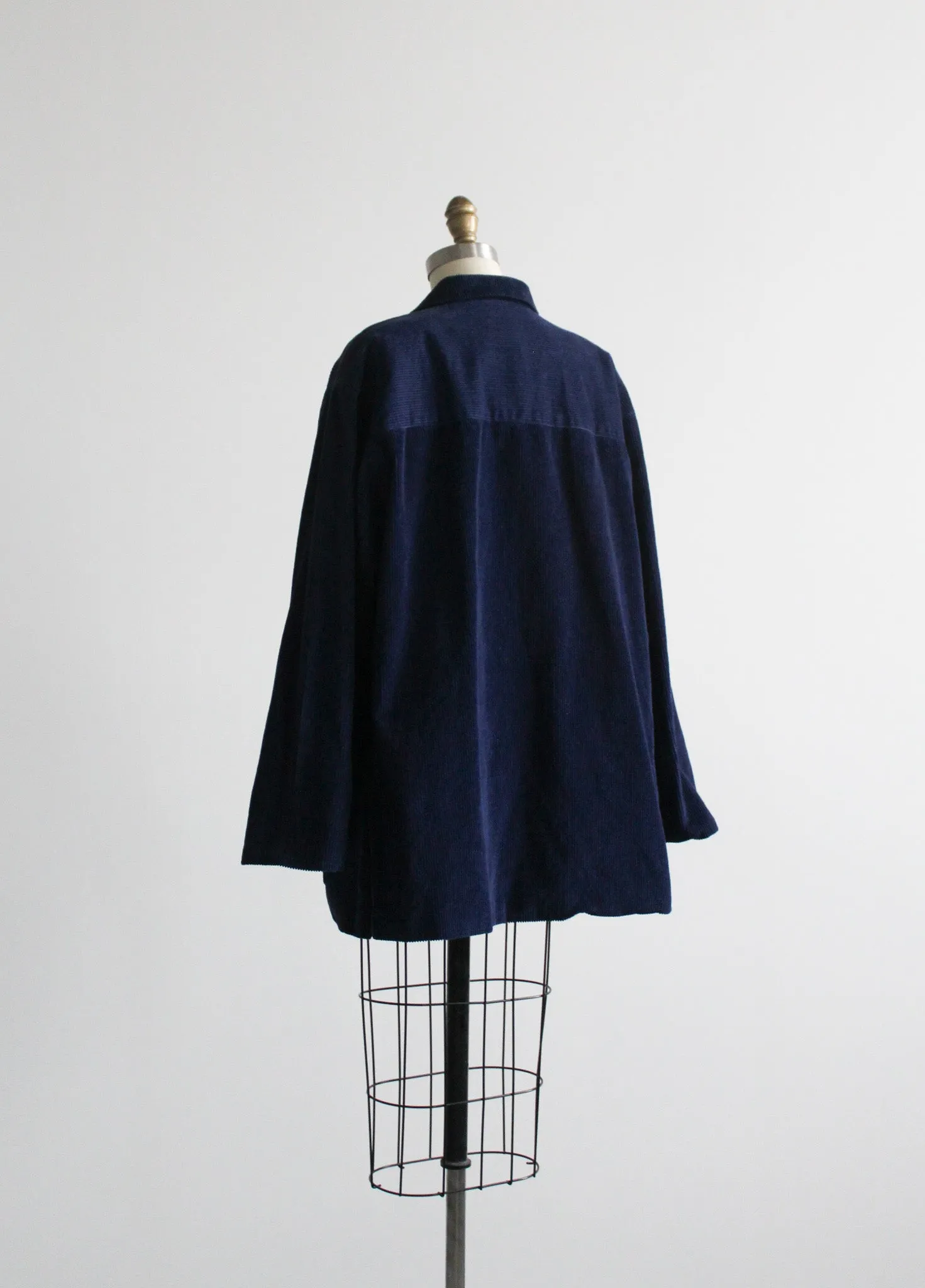 french blue corduroy chore coat