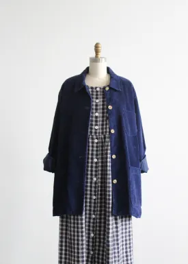 french blue corduroy chore coat