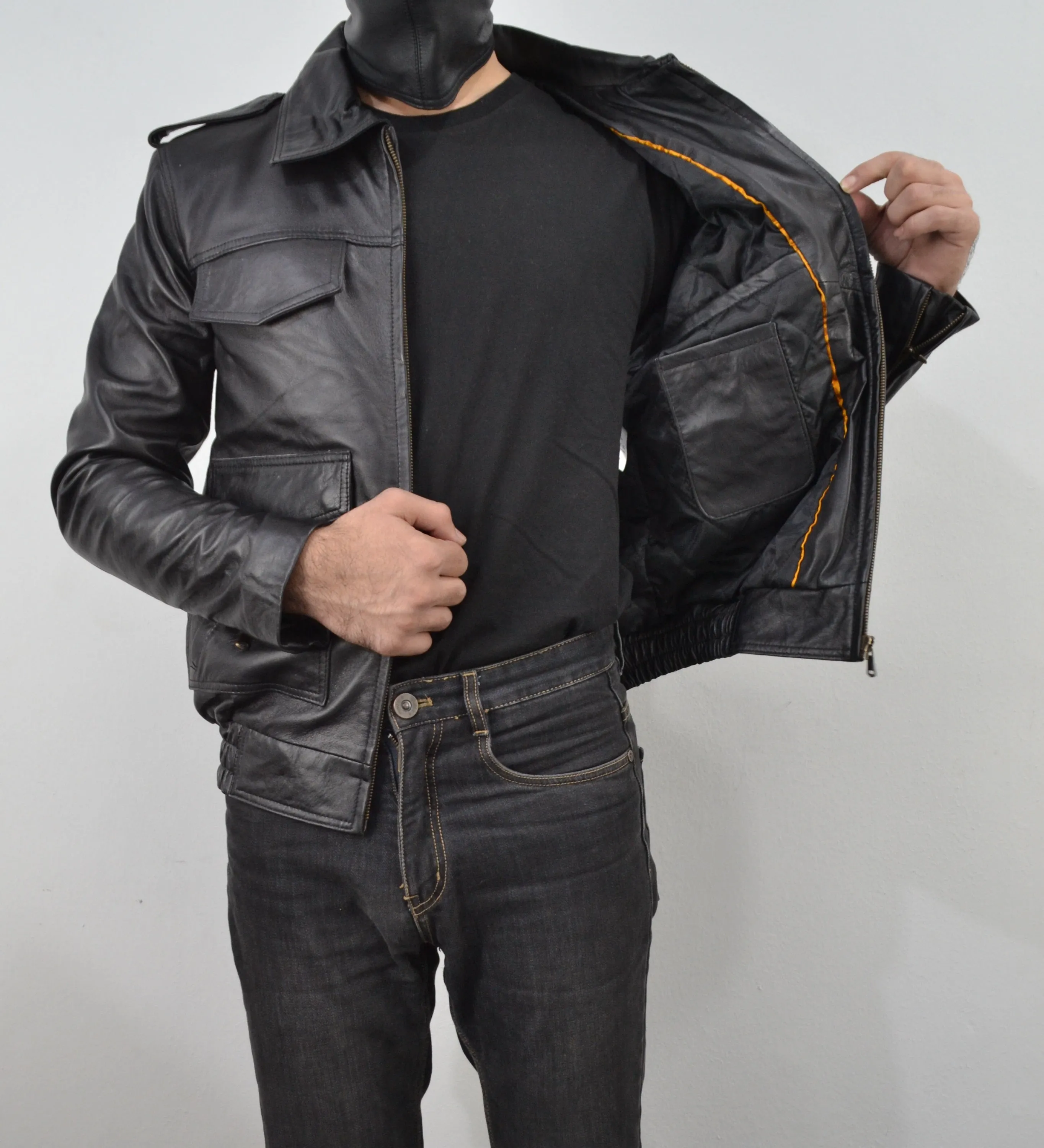 German Leather Police Jacket Deutsch Leather Jacket