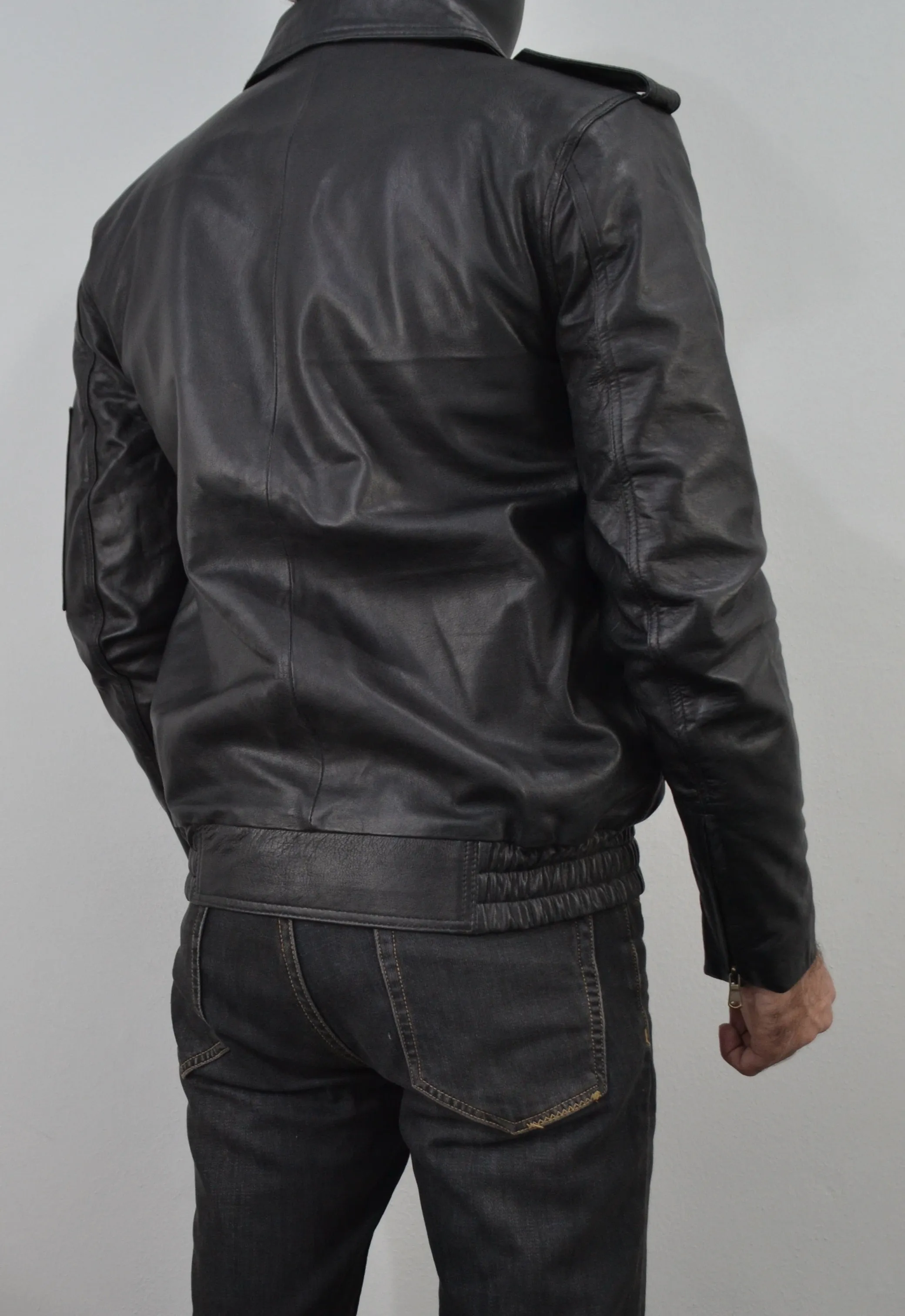 German Leather Police Jacket Deutsch Leather Jacket