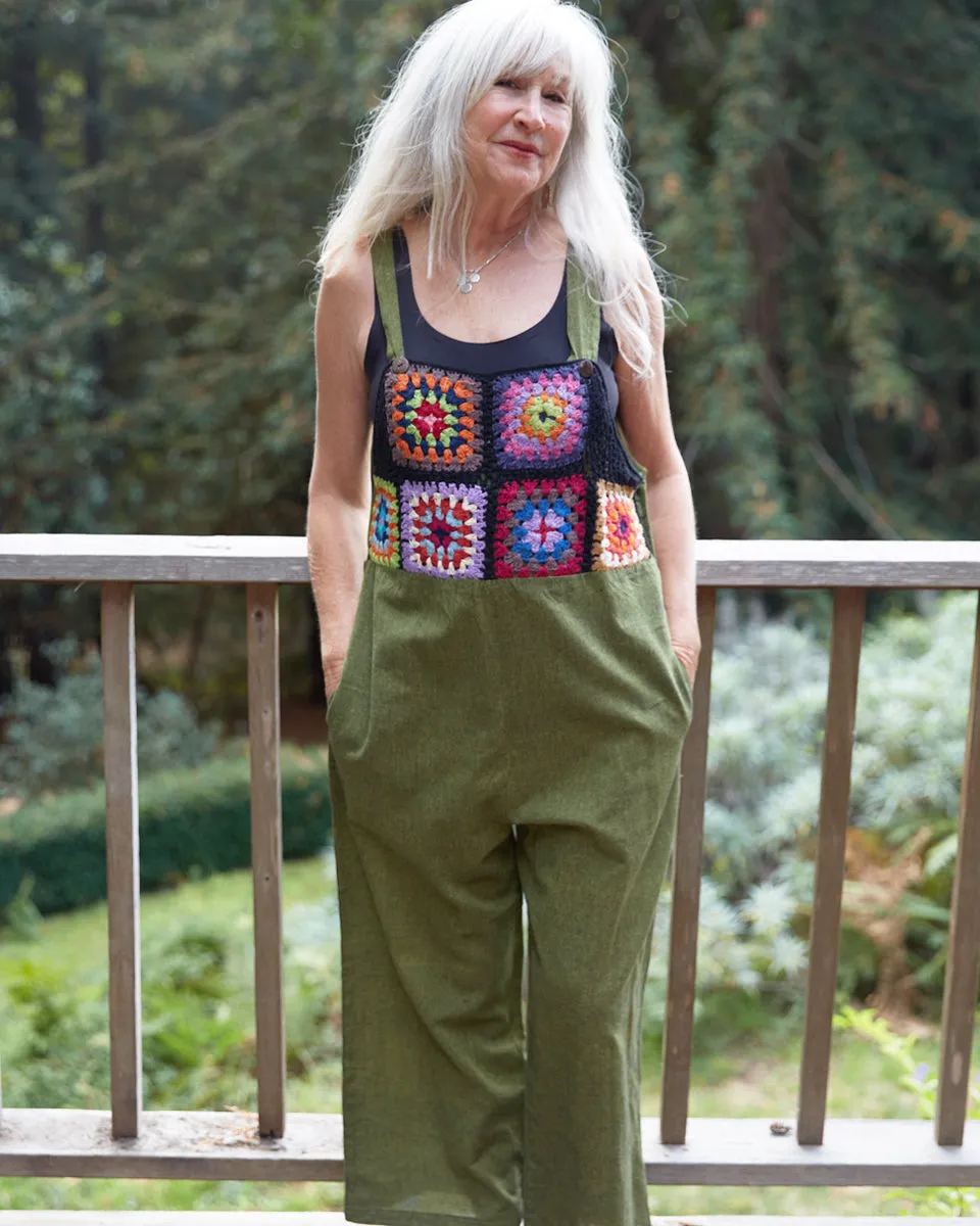 Granny Square Overalls