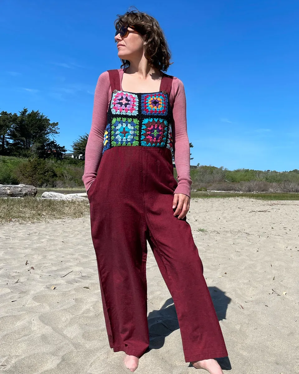 Granny Square Overalls