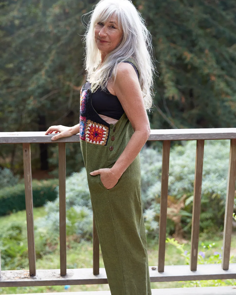 Granny Square Overalls