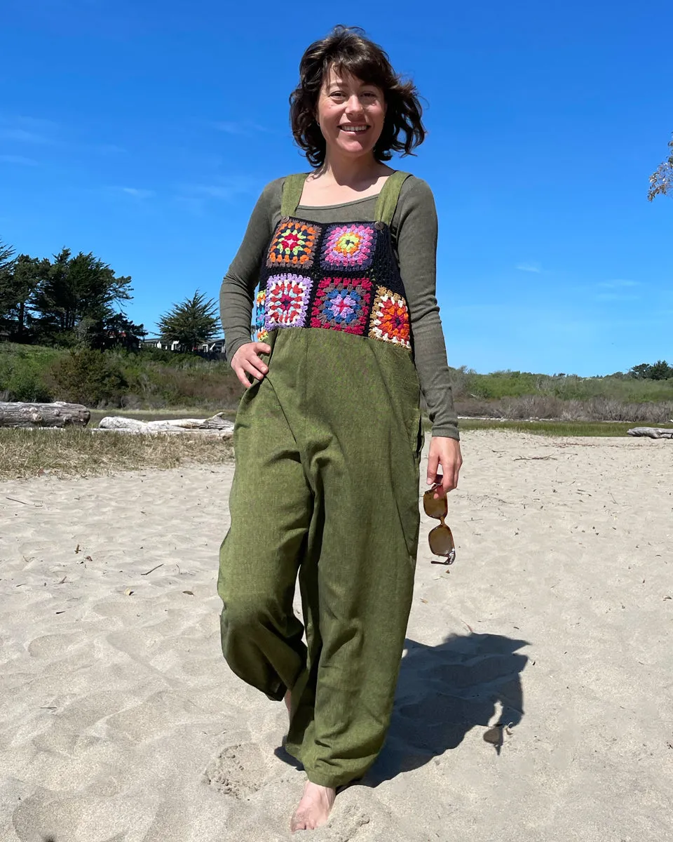 Granny Square Overalls
