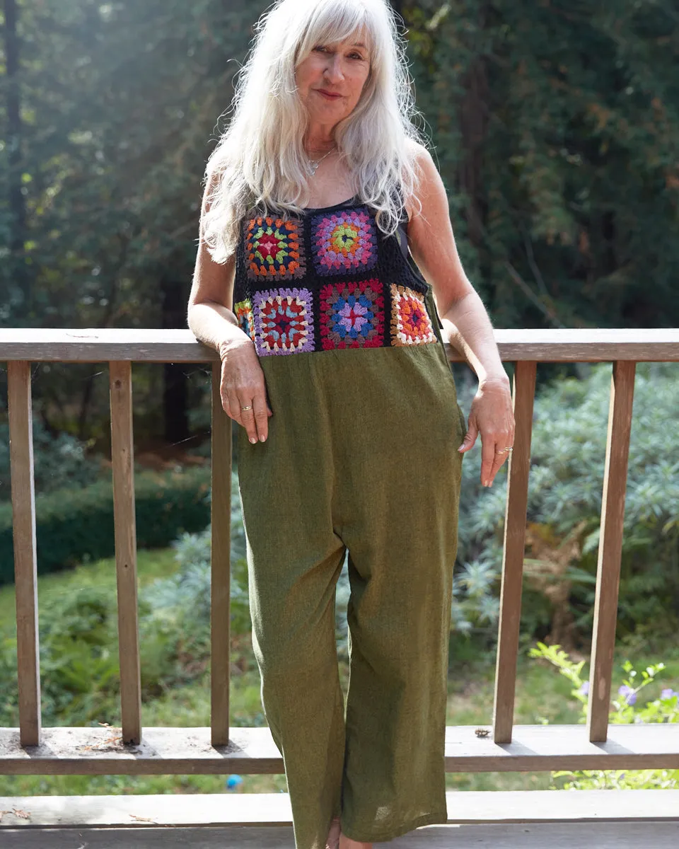Granny Square Overalls