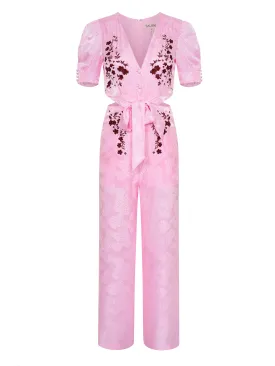 Lea Cutout Jumpsuit in Sugar Brandy Flowers