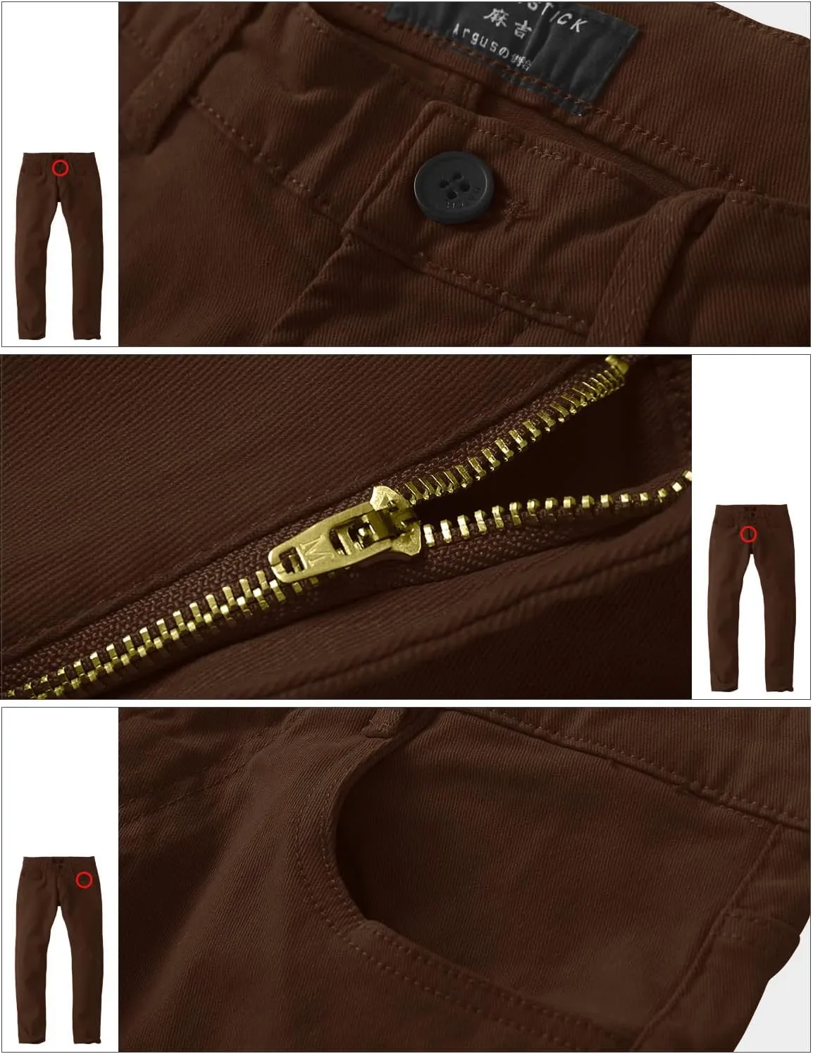 Match Men's Casual Straight Trousers#8140