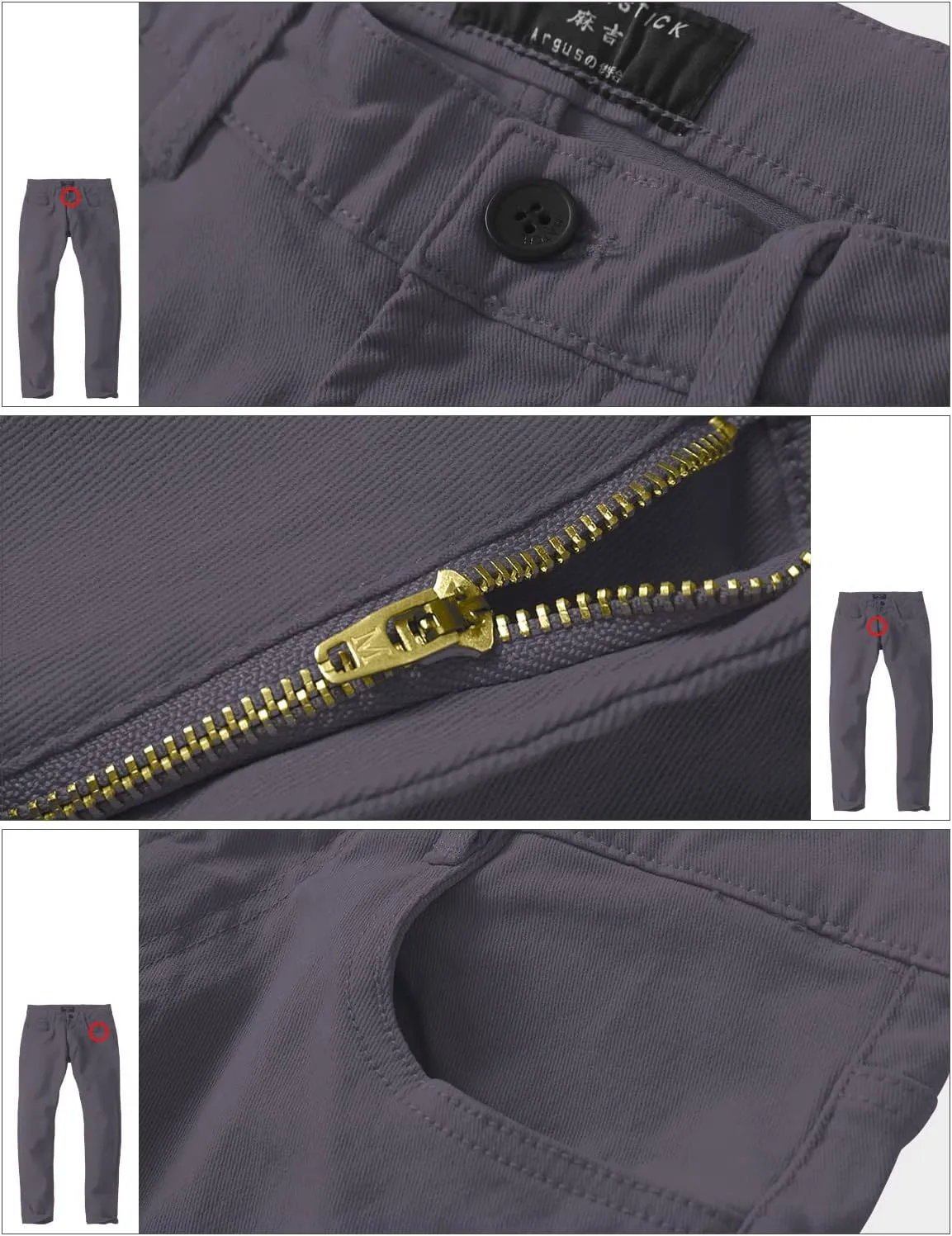 Match Men's Casual Straight Trousers#8140