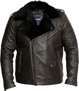 Motorcycle Black Leather Jacket Men - Vintage Biker Cafe Racer Real Lambskin Black Mens Motorcycle Jackets
