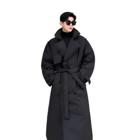 Padded Belted Trench Coat