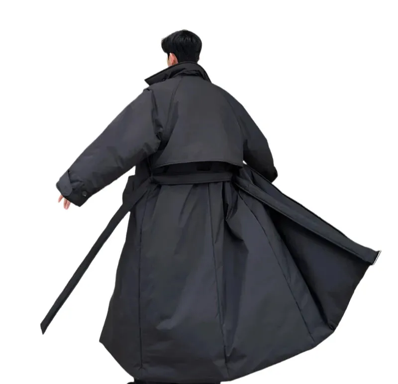 Padded Belted Trench Coat