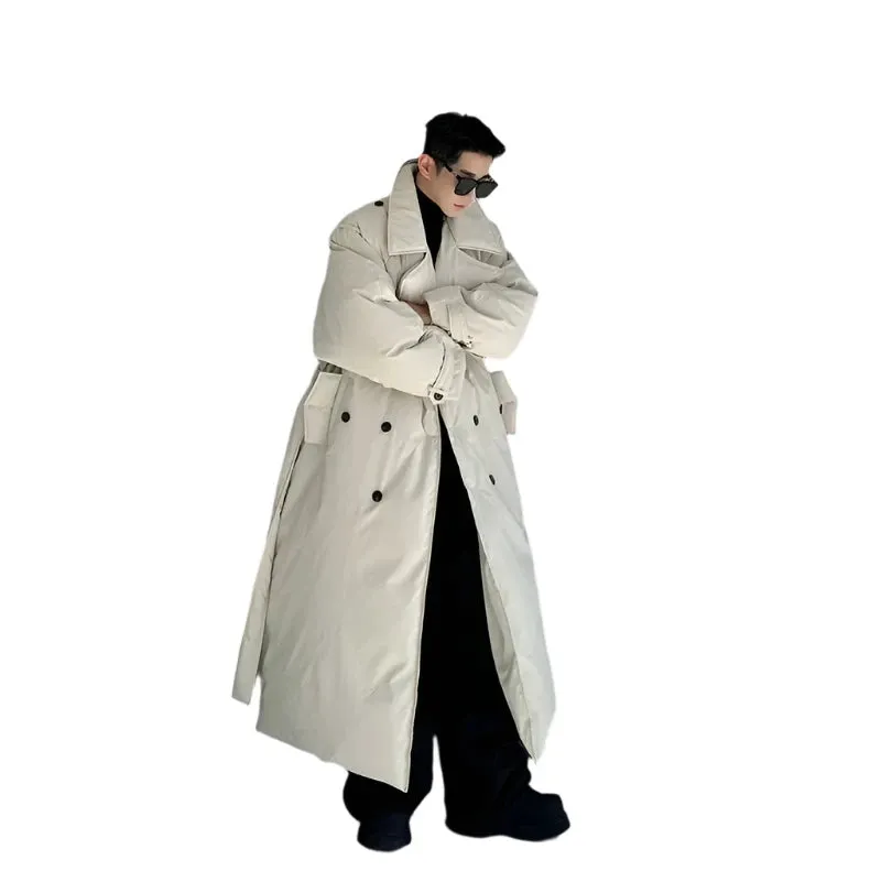 Padded Belted Trench Coat