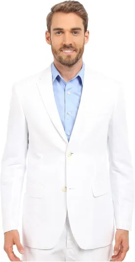 Perry Ellis Men's Regular Fit Linen-Blend Suit Jacket with Chest Pocket