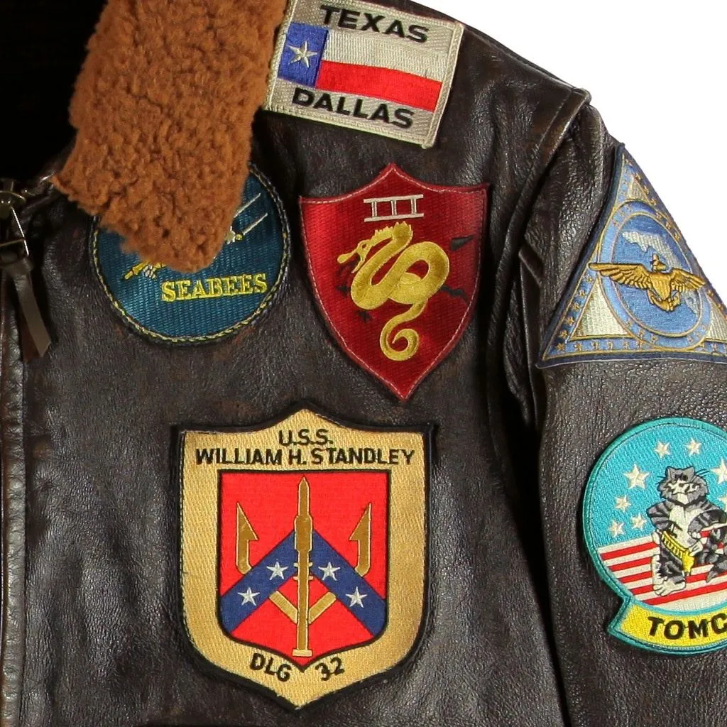 "MOVIE HEROES"© TOP GUN NAVY G-1 FLIGHT JACKET (Long)