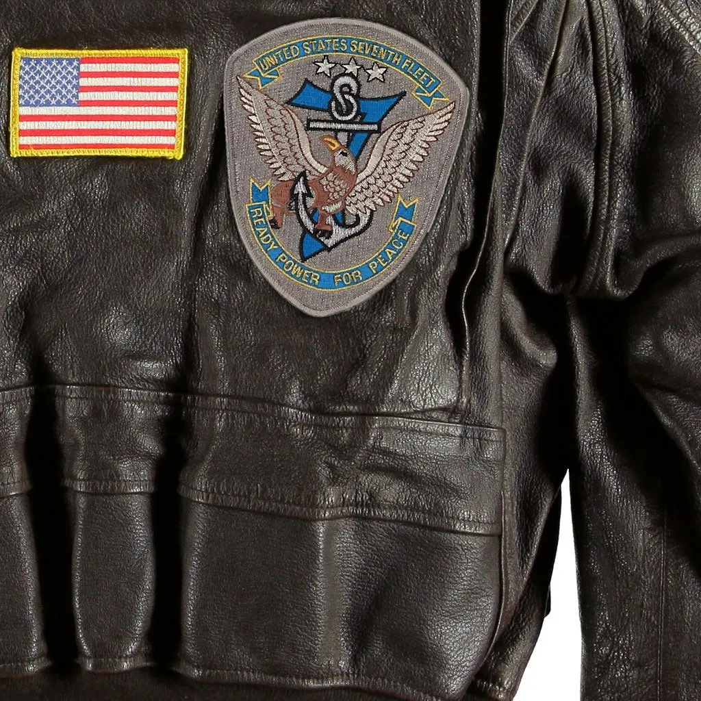 "MOVIE HEROES"© TOP GUN NAVY G-1 FLIGHT JACKET (Long)