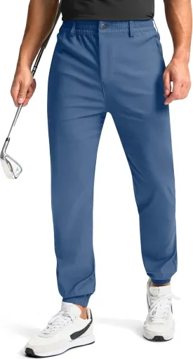 Soothfeel Men's Joggers Pants Stretch Golf Joggers 4 Pockets Slim Fit Work Dress Sweatpants Casual Athletic Travel Golf Pants