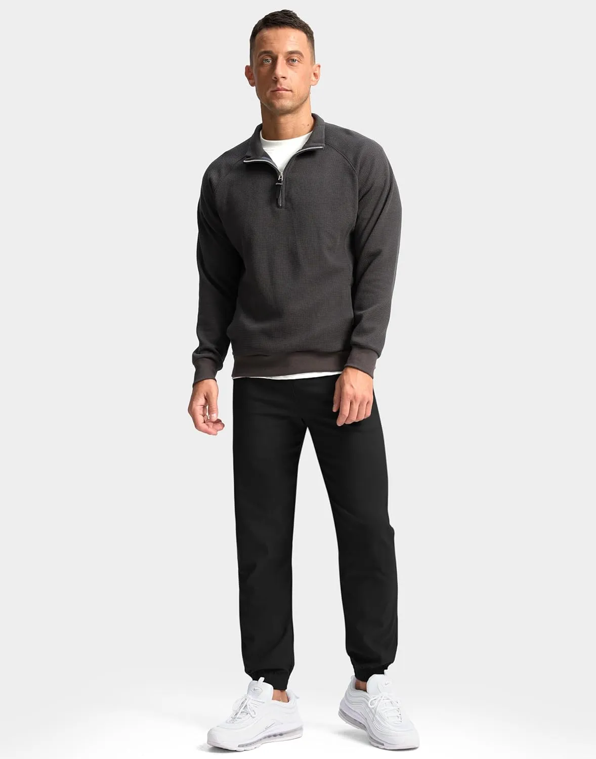 Soothfeel Men's Joggers Pants Stretch Golf Joggers 4 Pockets Slim Fit Work Dress Sweatpants Casual Athletic Travel Golf Pants