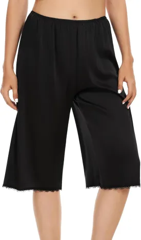 Subuteay Pettipants Womens Culotte Half Slip Skirted Shorts Under Dress Lace Trim