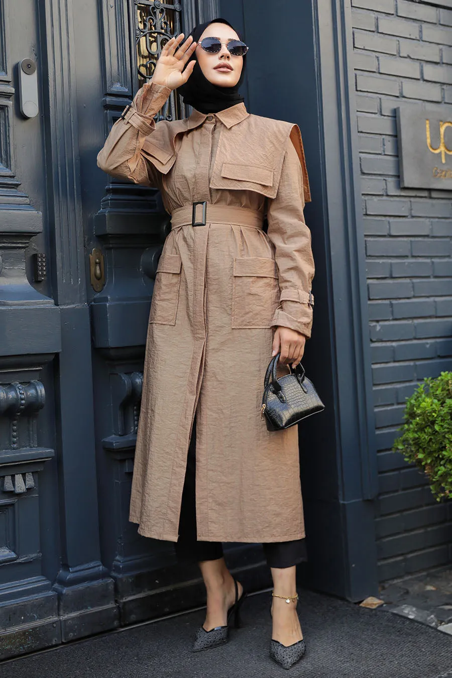 Elegant Molly Modest Full-Length Trench Coat