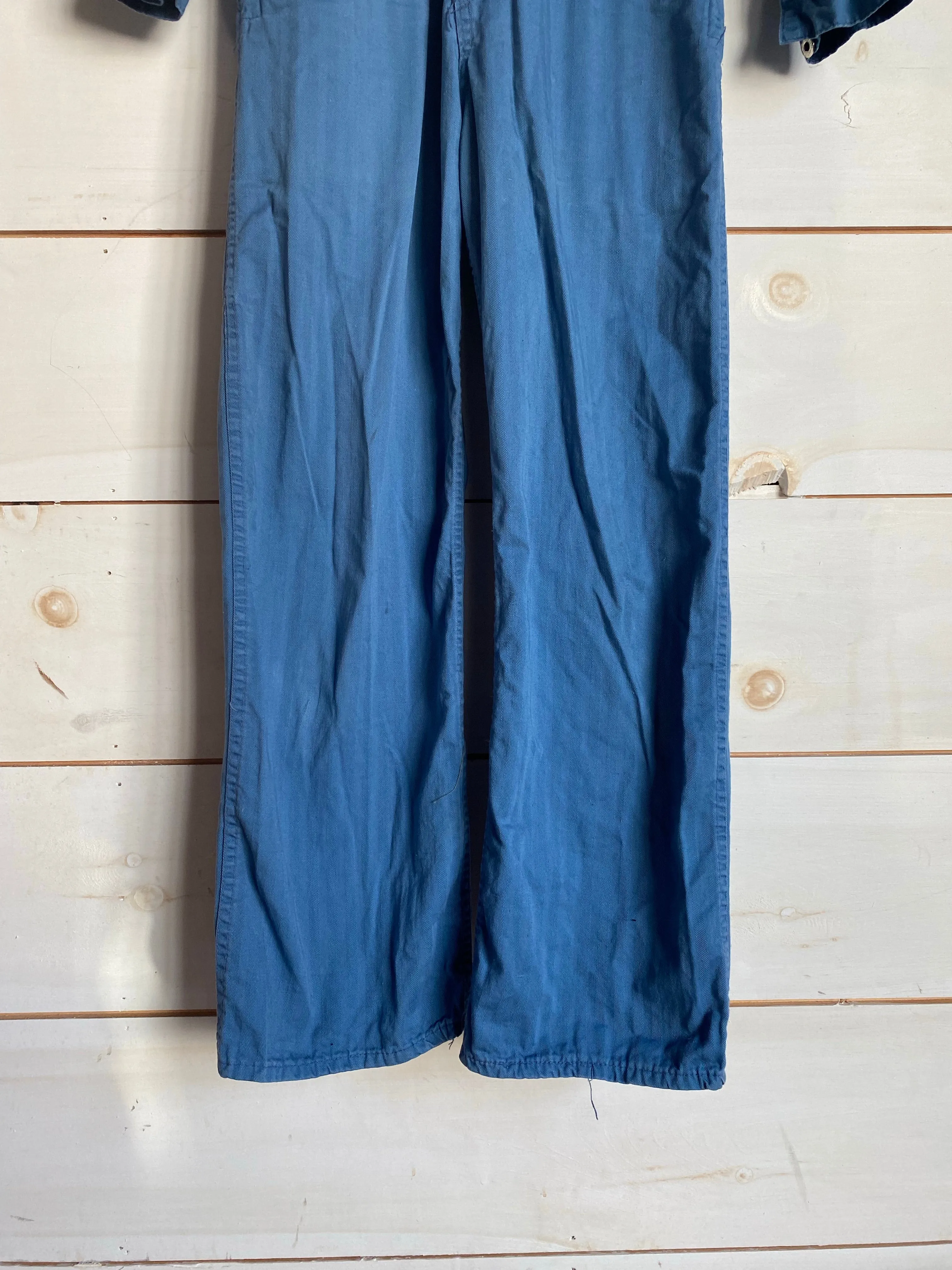 Vintage Indigo Jumpsuit - Light Blue