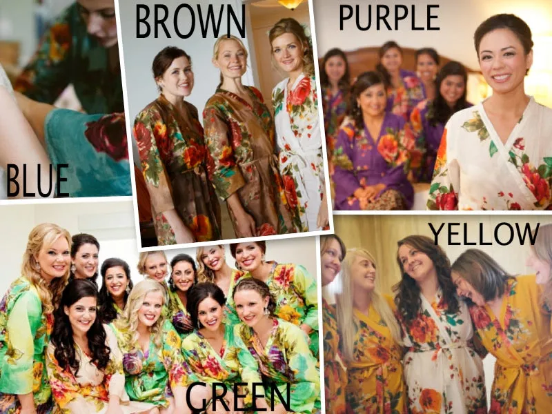 Yellow Bridesmaids Robes